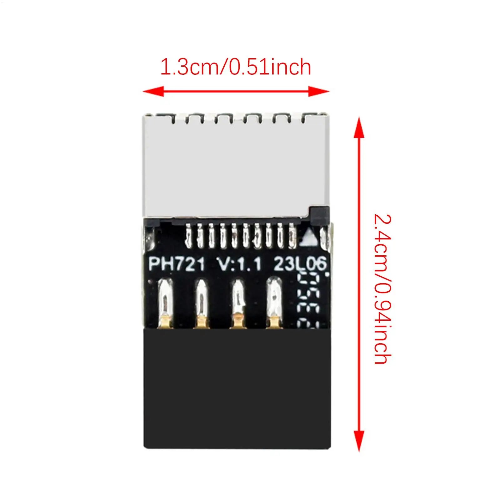 Motherboard USB2.0 9Pin To TYPE-E Female Adapter Plug & Play TYPE-C Socket 9-Pin USB 2.0 Extender Card forMac OS/Windows Linux Oasis Select