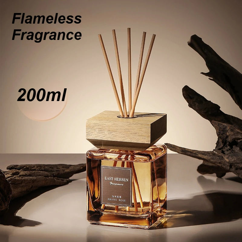 200ml Non-fire Home Fragrance Hotel Living Room Lasting Extender Reed Diffuser Aromatherapy White Tea Ebony Rose Shangri-La Oasis Select