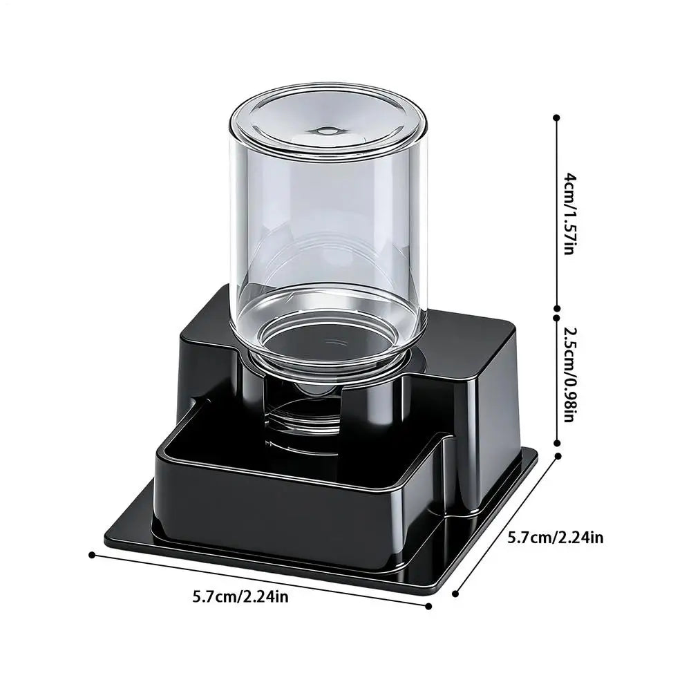 Automatic Reptile Feeder Automatic Detachable Reptile Bowl Tortoise Water Dish Gecko Drink Dispenser for Lizard Chameleon Snake Oasis Select Black