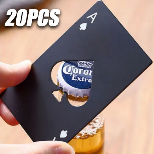 20PCS Playing Card Bottle Opener Beer bottle opener Automatic bottle opener Hotel Bars Wine Opener Kitchen Bar Can Opener Oasis Select
