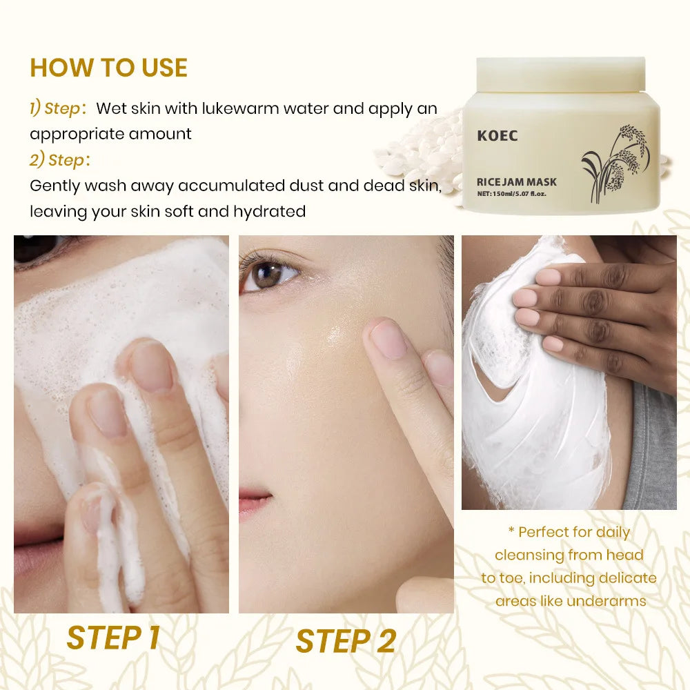 Rice Jam Face Mask – Brightening, Hydrating & Pore Minimizing