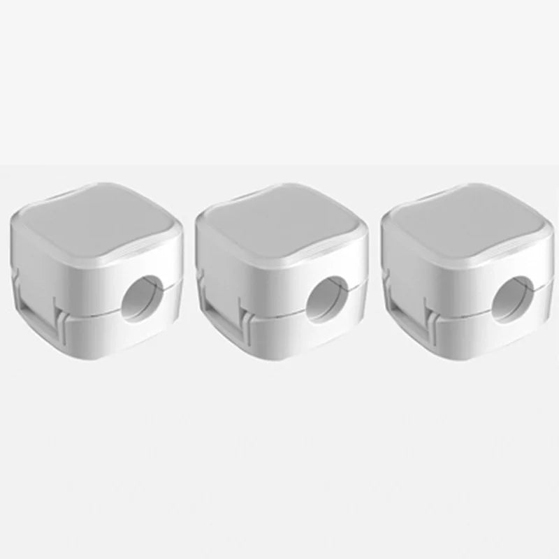 1/3/6PCS Magnetic Cable Clips Cable Smooth Adjustable Cord Holder Under Desk Cable Management Wire Keeper Cable Organizer Oasis Select 3 Pcs White