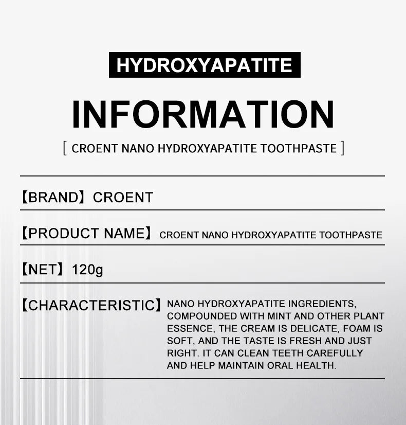 Hydroxyapatite Toothpaste – Whitening & Fresh Breath | 1/3/5 Pack
