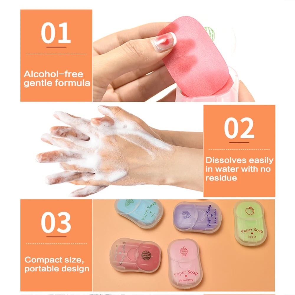 Portable Hand Soap Sheets for Travel – 50 Dissolving Sheets Dissolving Soap Sheets Oasis Select