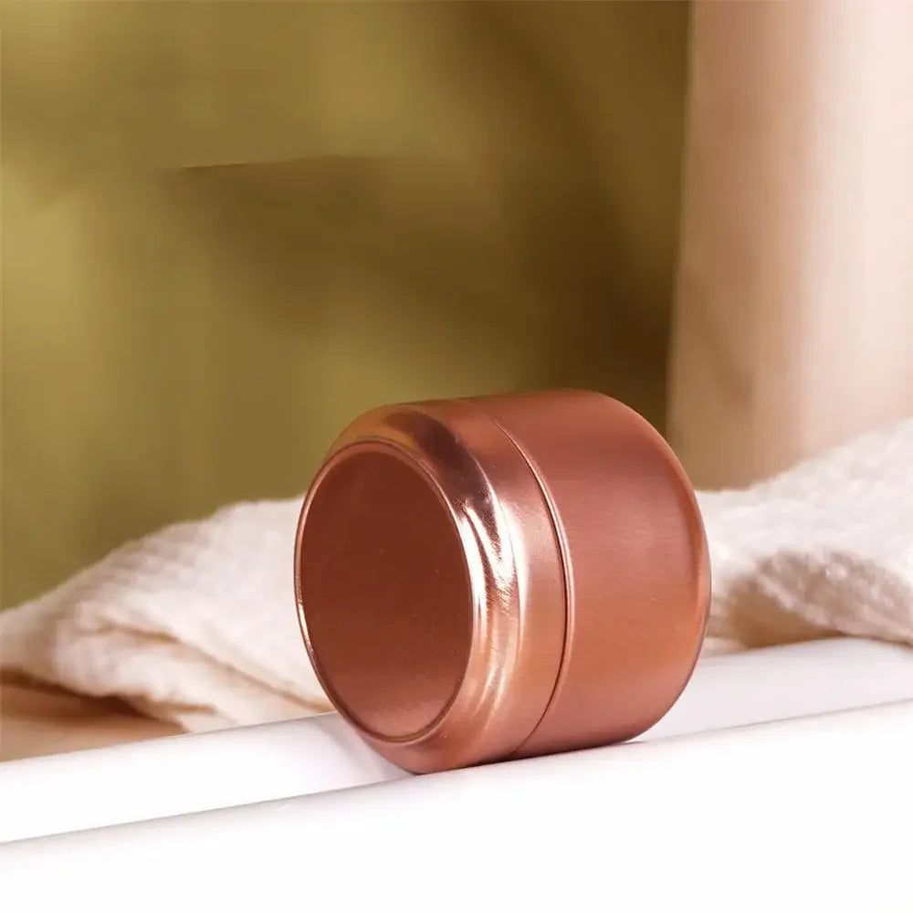 Portable Solid Color Mini Tin Box Tea Sealed Jar Packing Boxes Jewelry Candy Small Storage Can Coin Earring Headphones Gift Case Oasis Select dark gold