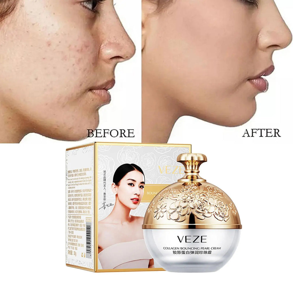 Collagen Pearl Filling Facial Cream For Face Women Lifting Firming Moisturizing Korean Cream Face Cream Skin Care Oasis Select