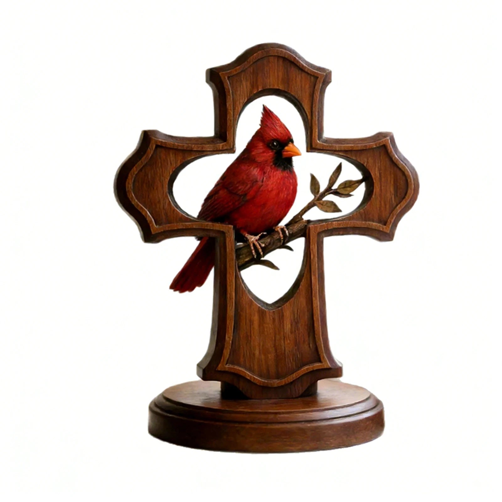 Vintage Red Cardinal Bird Ornament – Memorial & Home Gift Desktop Bird Ornament Oasis Select