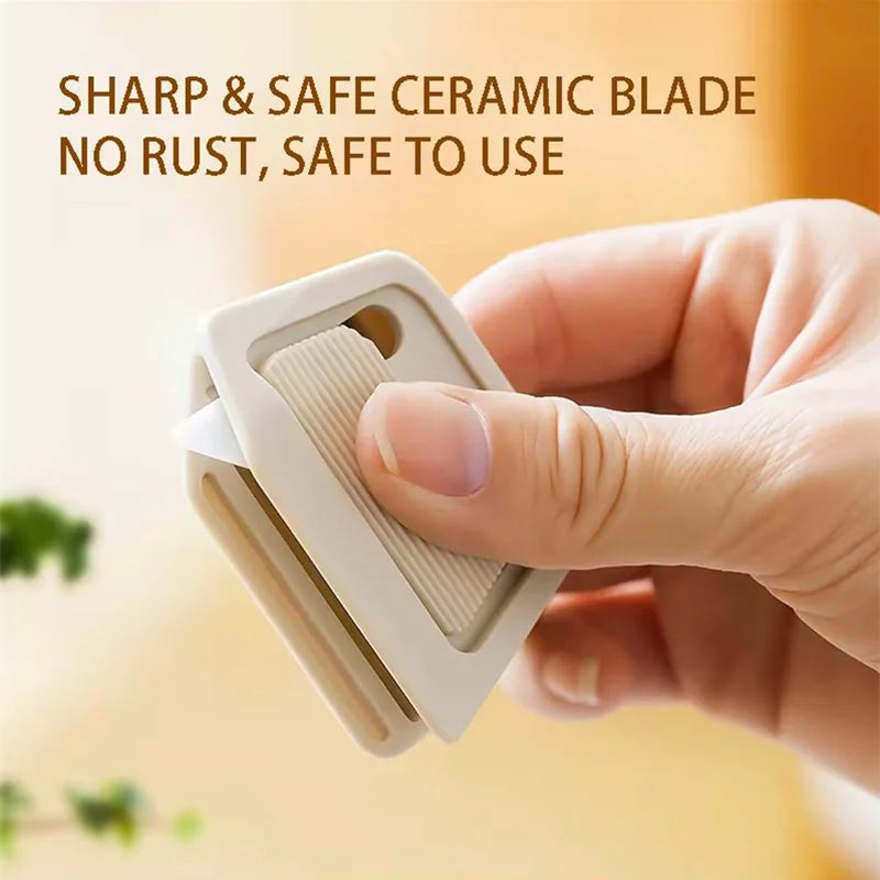 2025 New Magnetic Box Cutter - Retractable Utility Knife with Ceramic Blade, Suitable for Kids, Home and Office Use, Cardboard C Oasis Select
