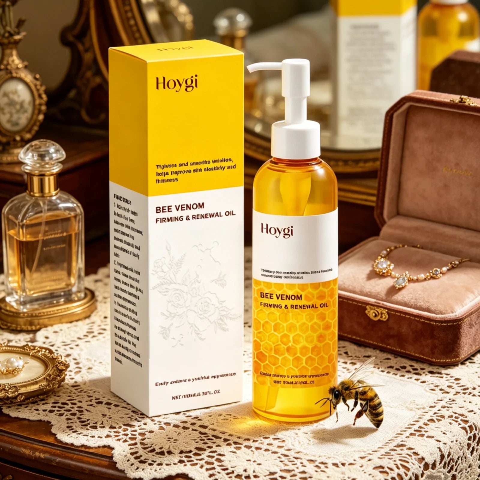 Hoygi Bee Venom Firming Body Oil – Skin Tightening 100ml Firming Body Oil Oasis Select