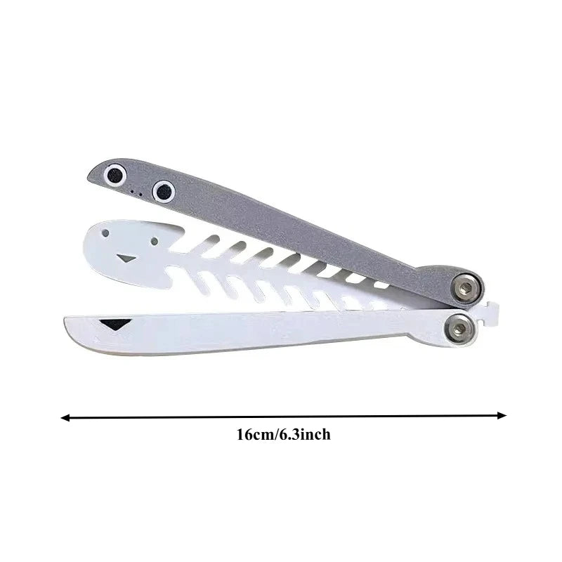 3D Printing Gravity Knife Cub Jumping Small turtle Knife Mini Model Pendant Push Card Decompression Toy Mini Butterfly Knife Oasis Select