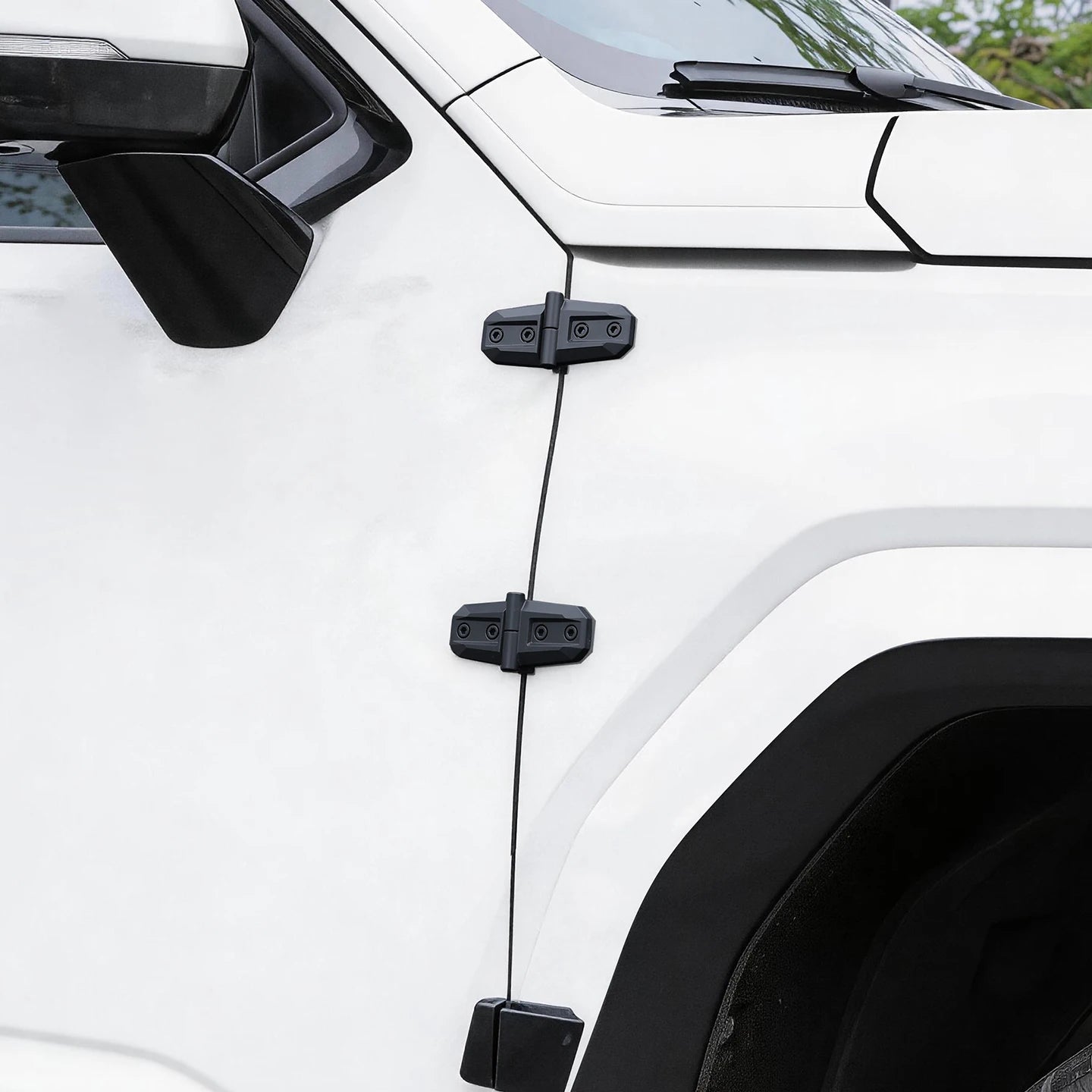 2PCS ABS Hood Door Hinge Cover Trim for SUV Truck Off-Road