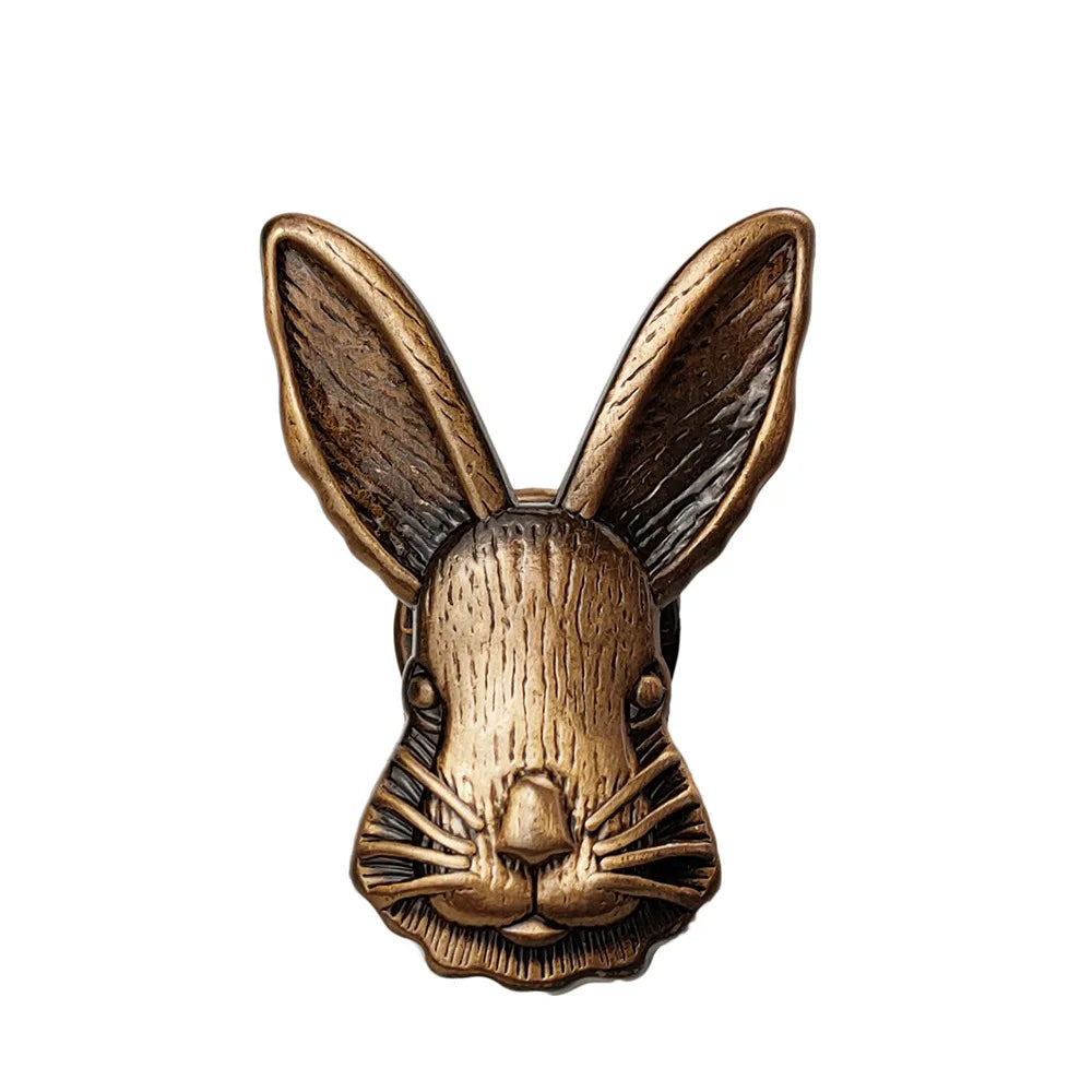 Easter Day Retro Alloy Rabbit Bunny Brooches Pins Female Trendy Party Collar Pins Cute Sweater Badges Pin Accessories Oasis Select B