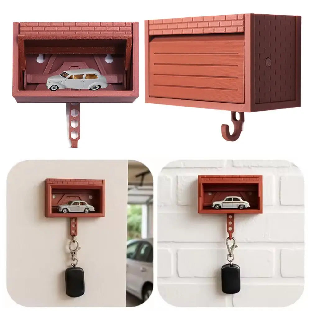 Car Garage Key Holder – Wall-Mounted Key Fob Display Hook