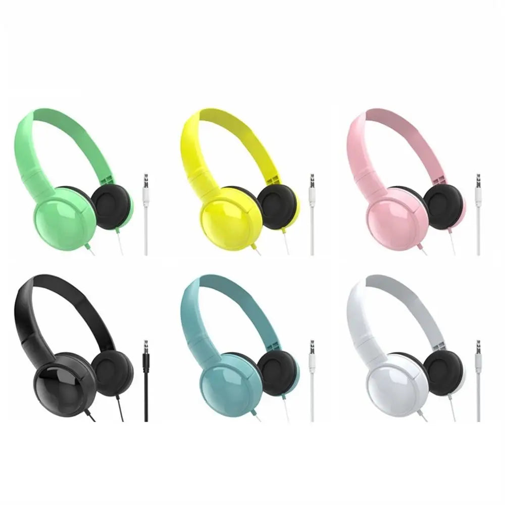 Music Earbuds Over Ear Wierd Headphones HiFi Stereo Music Stereo 3.5mm Headset Adjustable Audio Bass Macaron Headphone Tablet Oasis Select