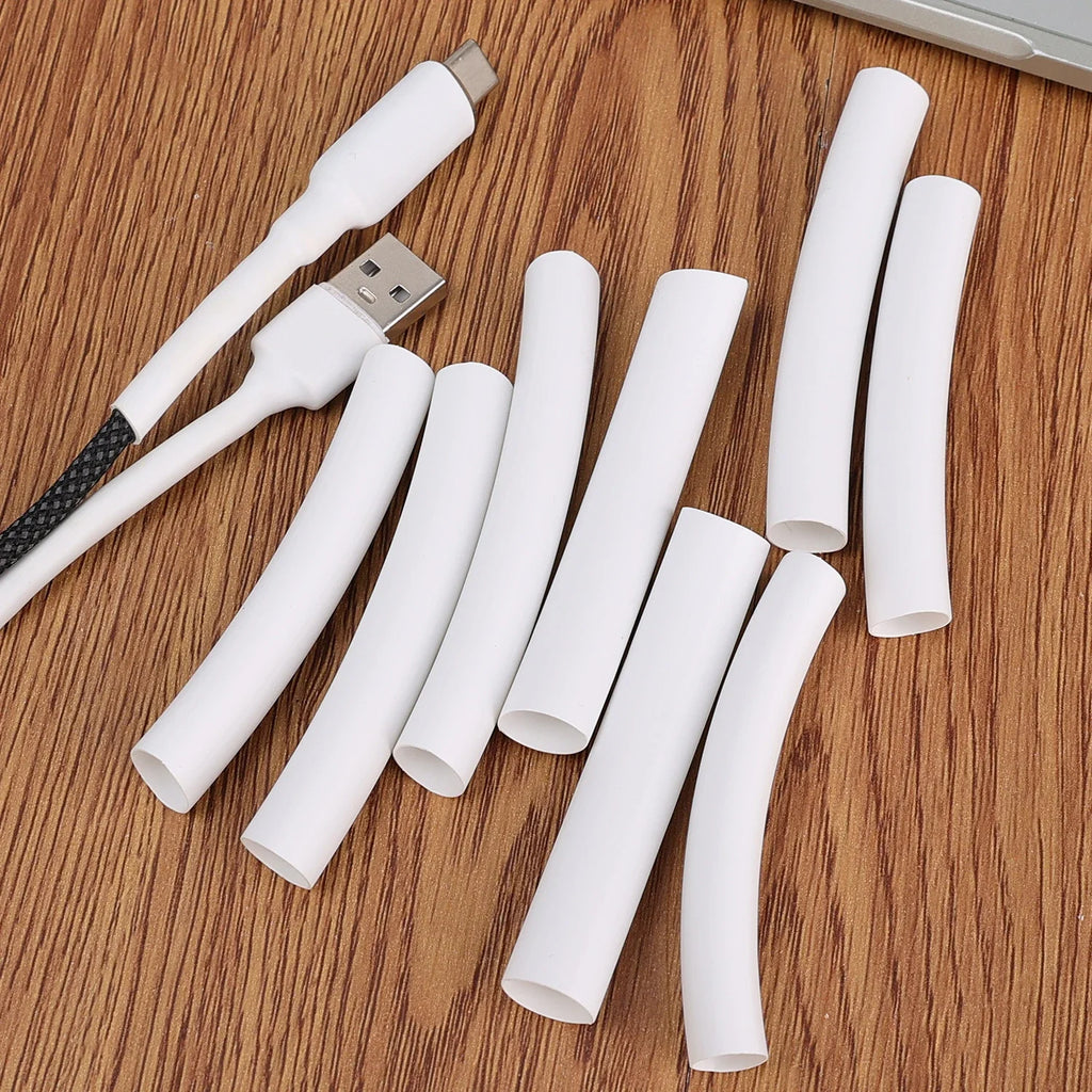 4/8/16pcs Heat Shrink Tube Kit Thermoresistant Tubing Heat Shrink Wire Wrapping Charging Data Cable Insulation Sleeved Protecter Oasis Select