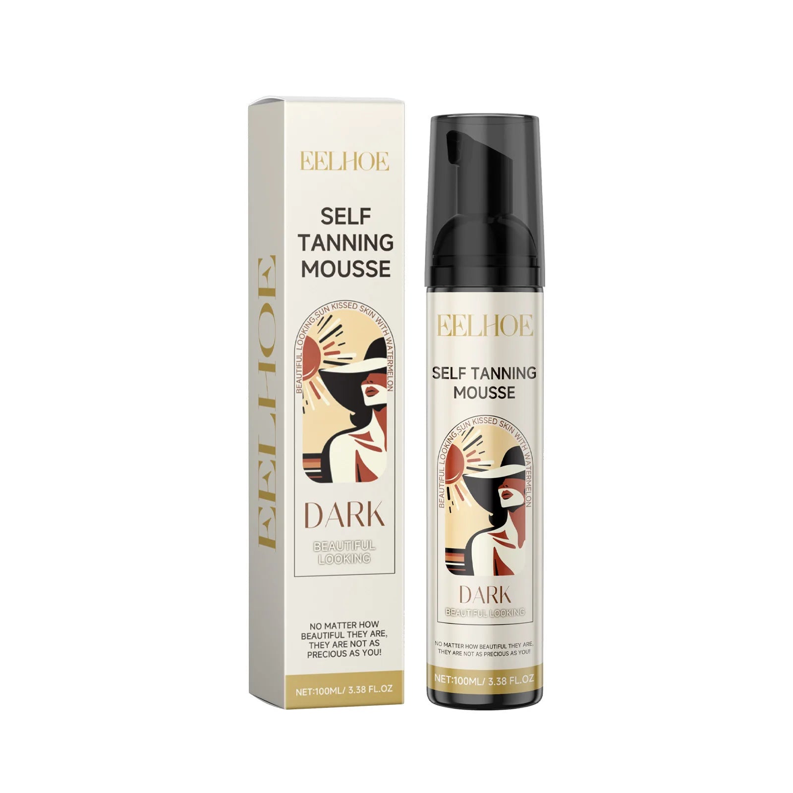 EELHOE Self-Tanning Mousse Care Body Bronzer Lotion Suntan Lotion Sunbed Tanning Accelerator Skin Moisturizing Self Tanner Spray Oasis Select