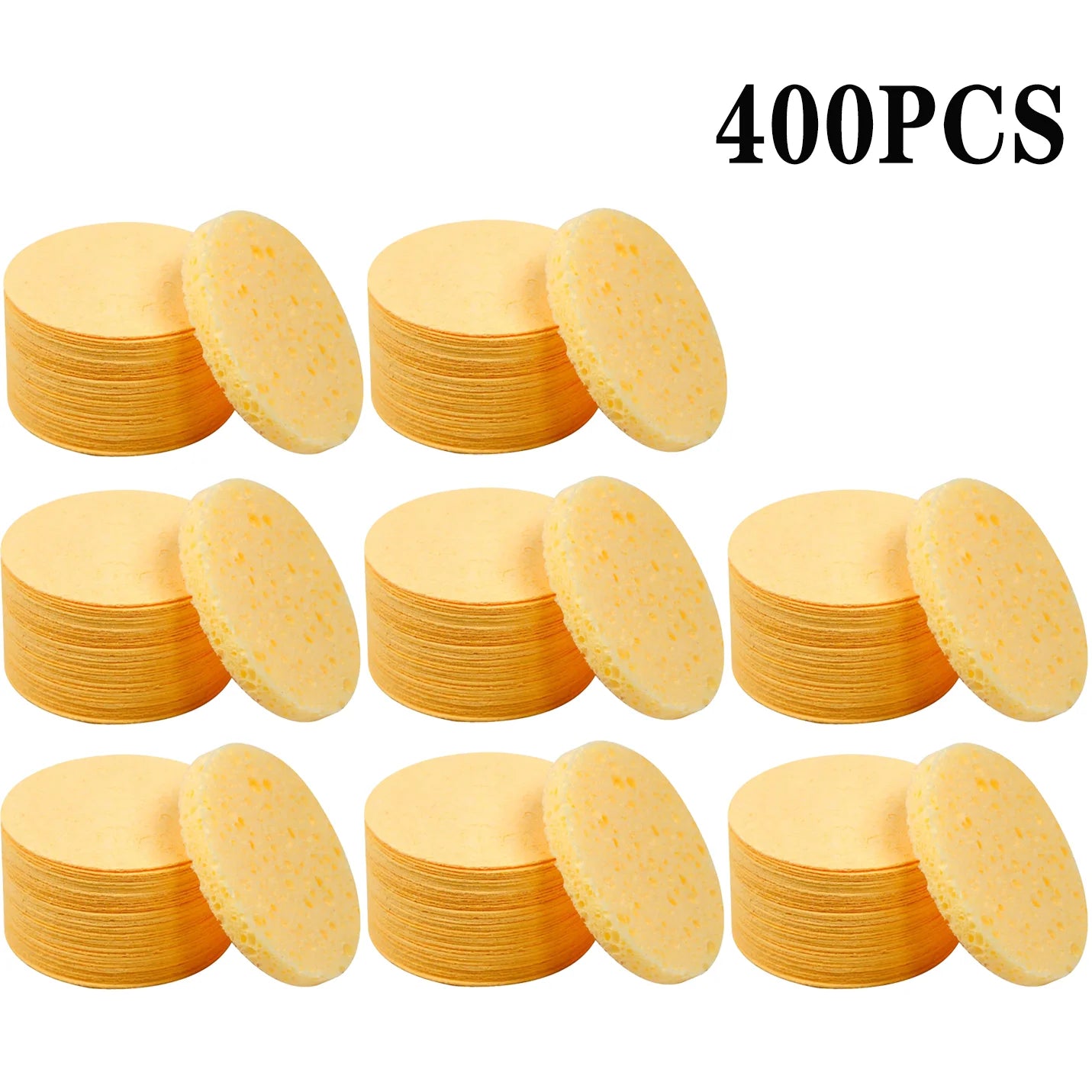 50-1000PCS Compressed Facial Sponge Strong Absorbent Cleansing Pads Latex Free Exfoliating Makeup Sponge Skin Care Sponge