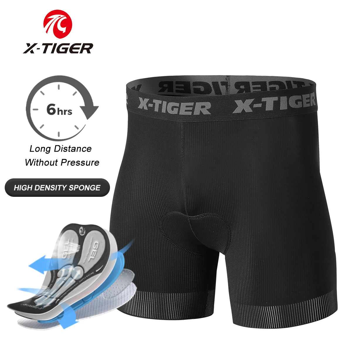 X-TIGER Cycling Shorts Breathable Mesh Cycling Underwear Gel Pad Shockproof MTB Bike Shorts Dropshipping Bicycle Underwear Oasis Select XM-DNK-37802 S