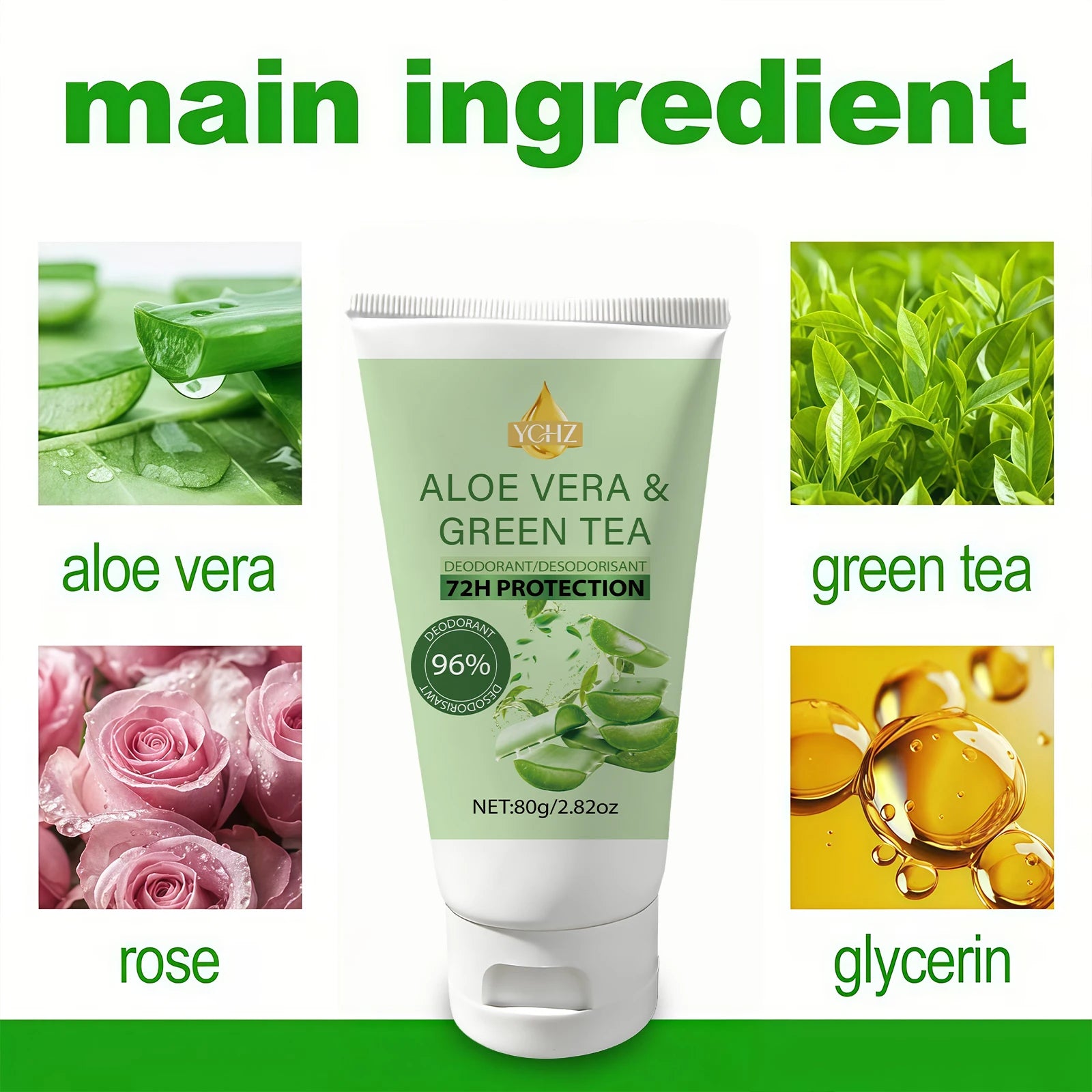 72-Hour Aluminum-Free Vegan Deodorant Roll-On | Men & Women