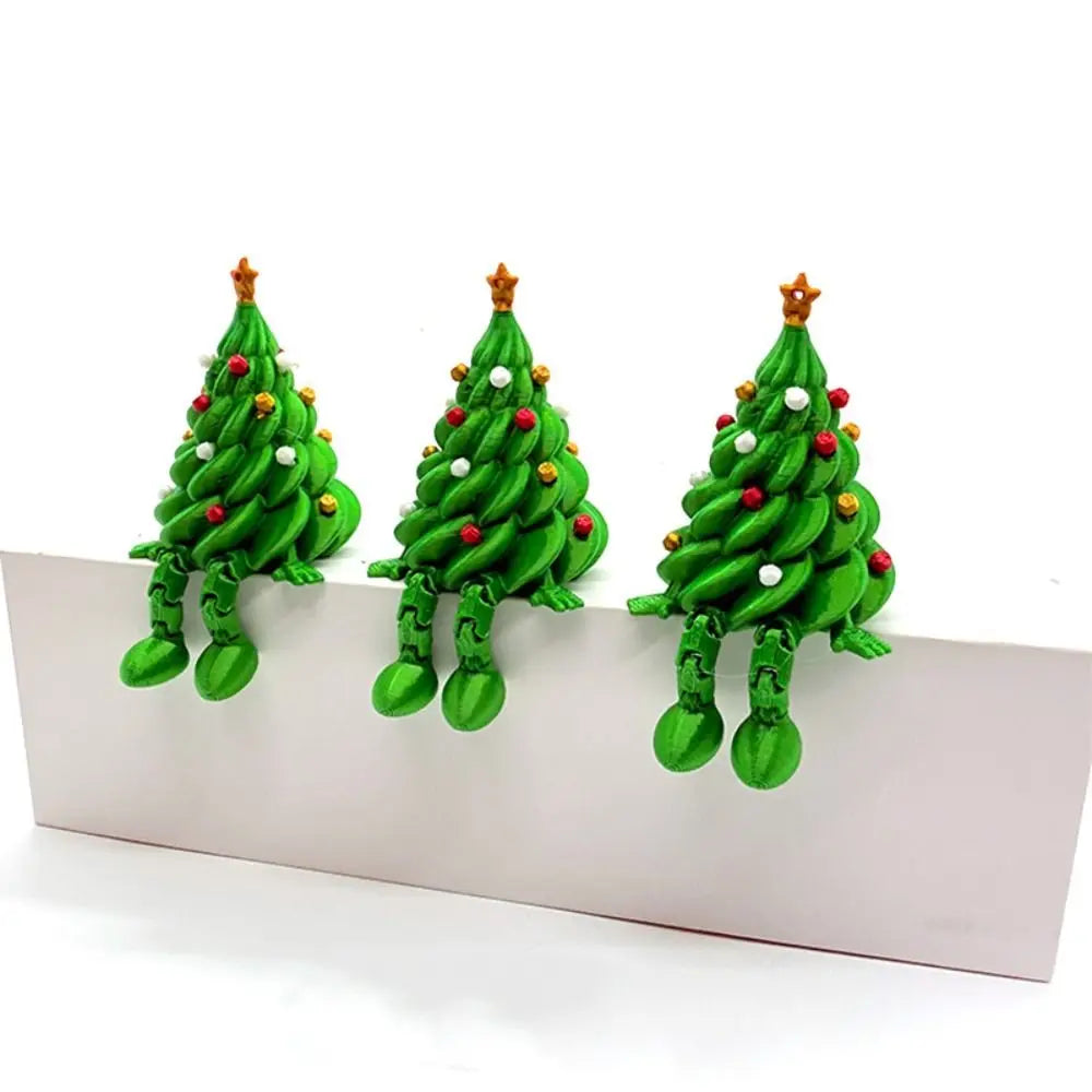 3D Printed Movable Christmas Tree Figurine | Xmas Décor