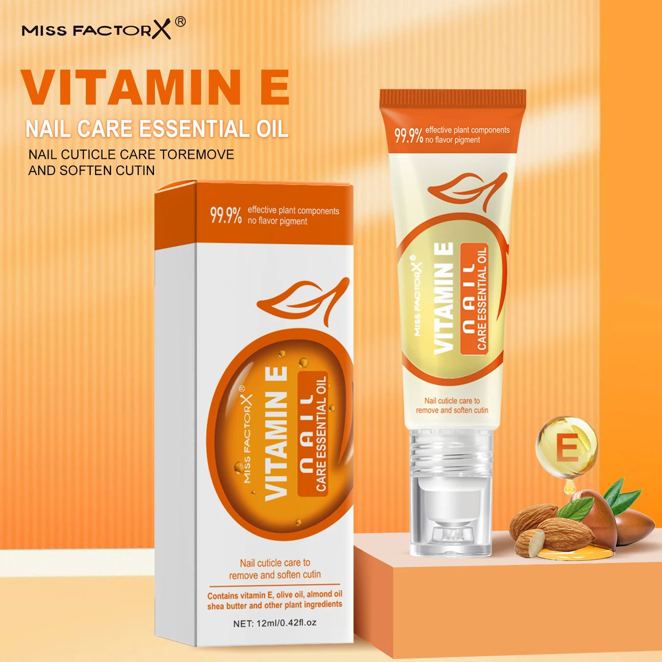 Vitamin E nail nails, dead leather care essential oils 12ml containing a variety of effective plant component rolling bead massa Oasis Select
