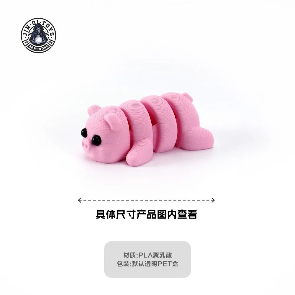 3D Printed Mini Animals Multi-Joint Rotatable Fidget Toys Office Desk Decoration Home Decor Animal Model Figurine Kid Gift 피규어 Oasis Select