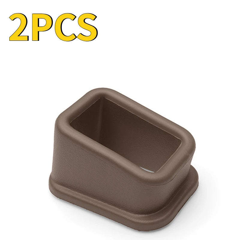 Anti-Slip Silicone Holder 1/2/4PCS Car Seat Belt Slot Fixer Safety Belts Lock Buckle Fixing Auto Interior Decorative Accessories Oasis Select 2PCS brown