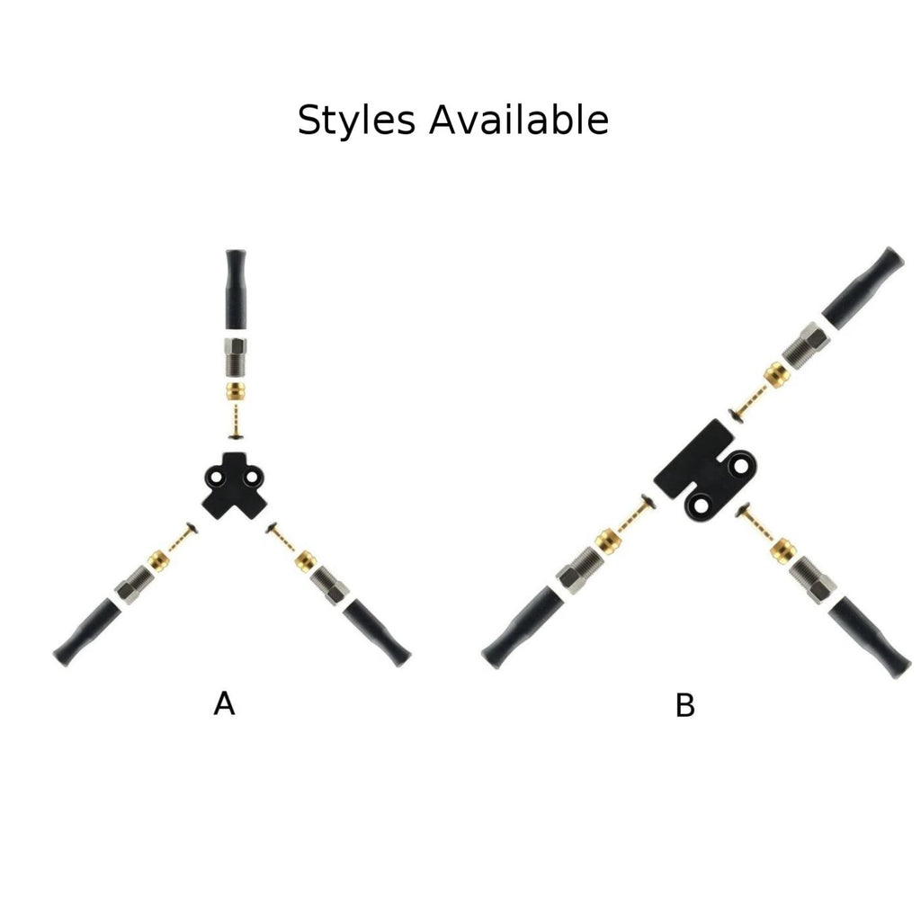 Brake Mount Adapter 1-to-2 Adapter Custom Angle Configurations Dual Output 45 Degree 90 Degree Brake Adapter Bicycle Brake Oasis Select