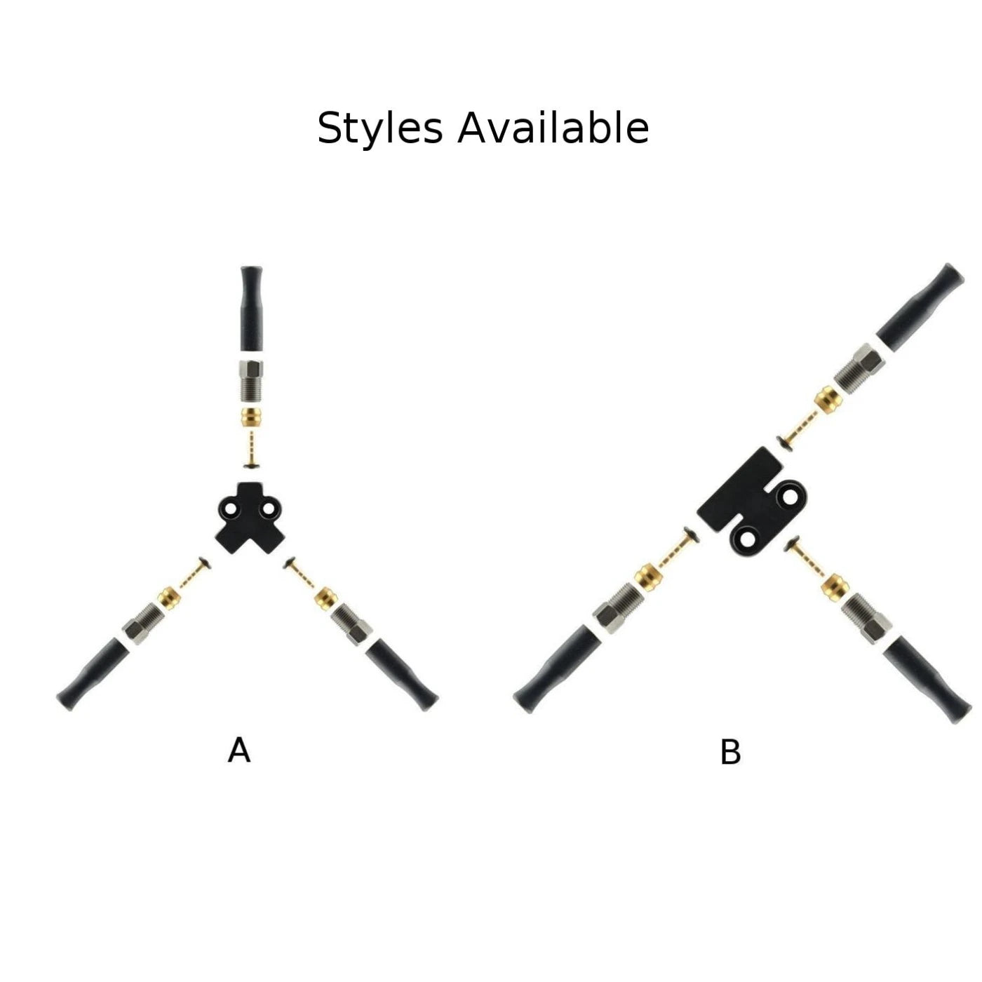 Brake Mount Adapter 1-to-2 Adapter Custom Angle Configurations Dual Output 45 Degree 90 Degree Brake Adapter Bicycle Brake Oasis Select
