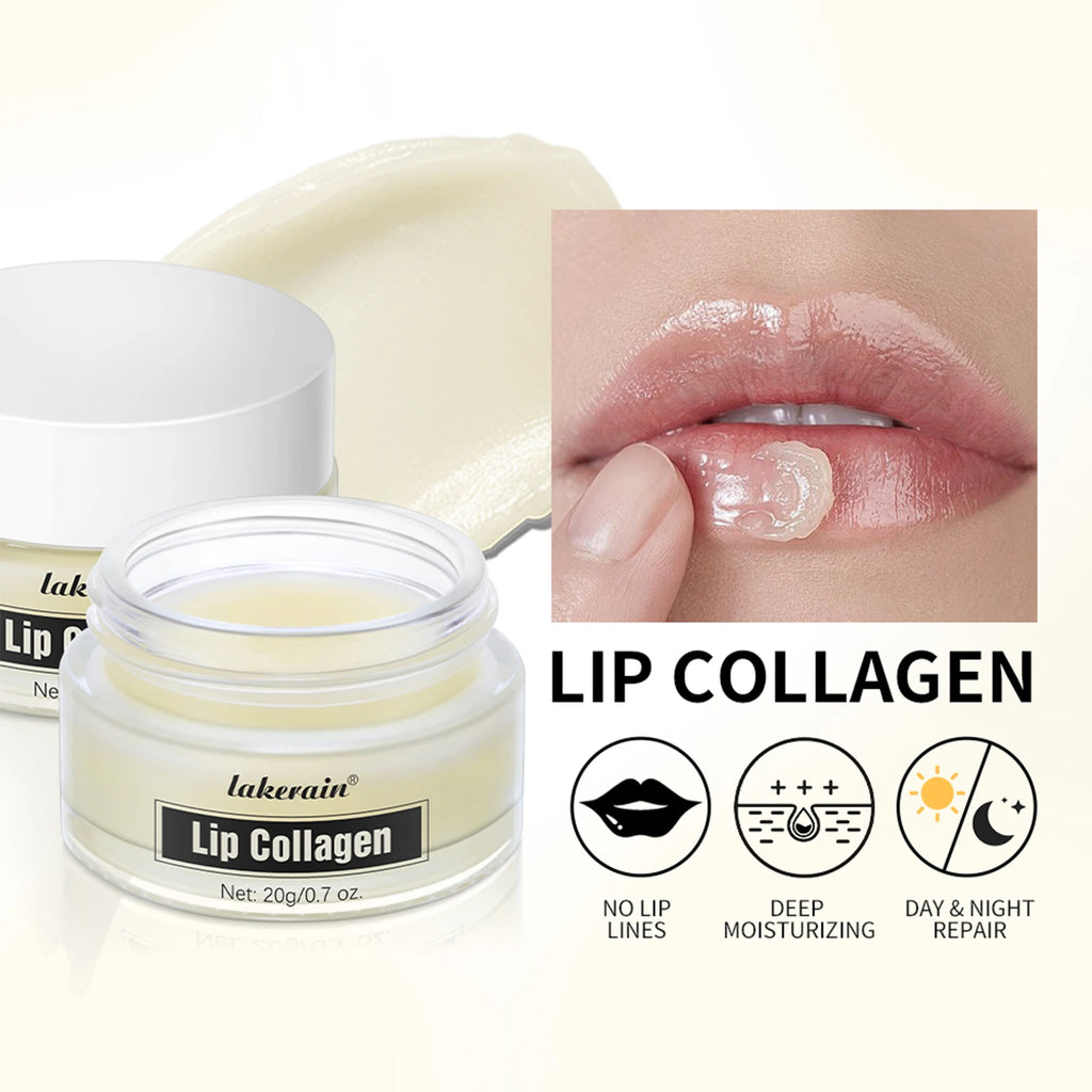 Lakerain Collagen Lip Mask & Balm – Hydrates & Smooths Lips Collagen Lip Mask Oasis Select