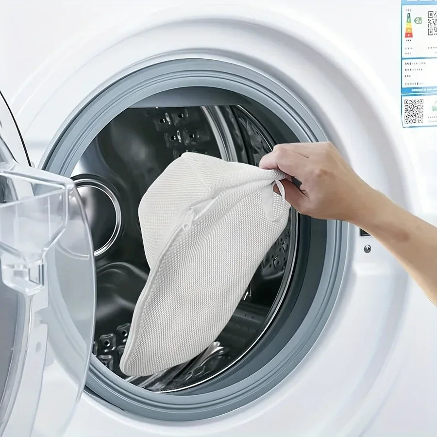 Upgraded Double Layer Detachable Hat Washer for Washing Machine, Anti-Deformation Baseball Cap Cleaning Bag with Fixed Bracket Oasis Select