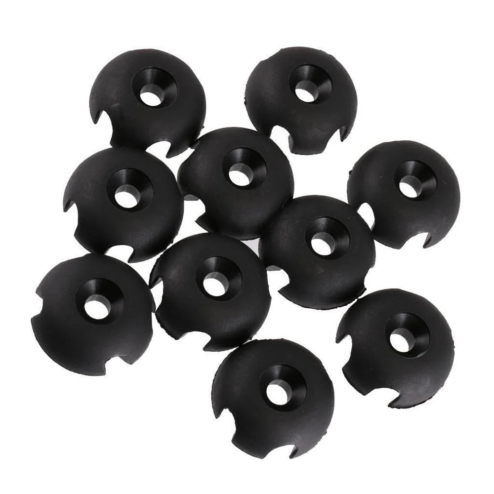 10PC Canoe Kayak Plastic Deck Line Guide Slotted Round Kayak Deck Line Guide For Boat Kayak Out Fitting Deck Sailing Rigging Oasis Select