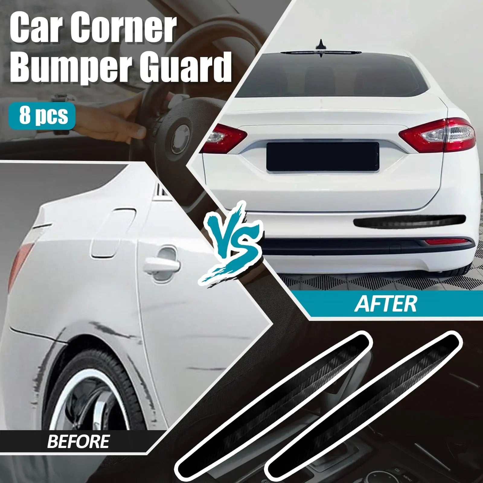 Rubber Bumper Guard Strip – Anti-Scratch Protector for Cars & SUVs
