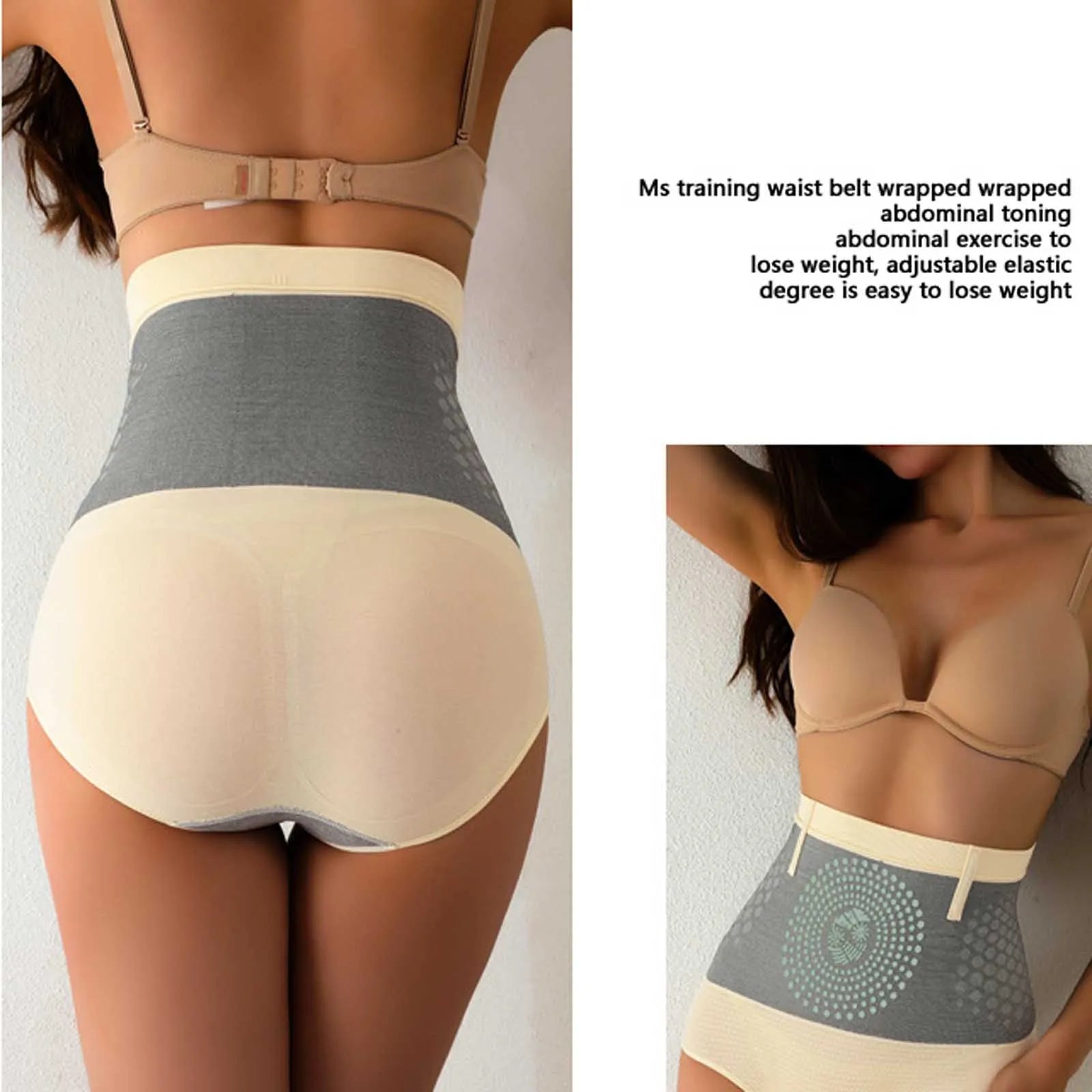 Seamless High Waist Body Shaping Panties for Women Abdomen Control Therapy Warm Uterus Slimming Underwear Shaper Briefs Oasis Select
