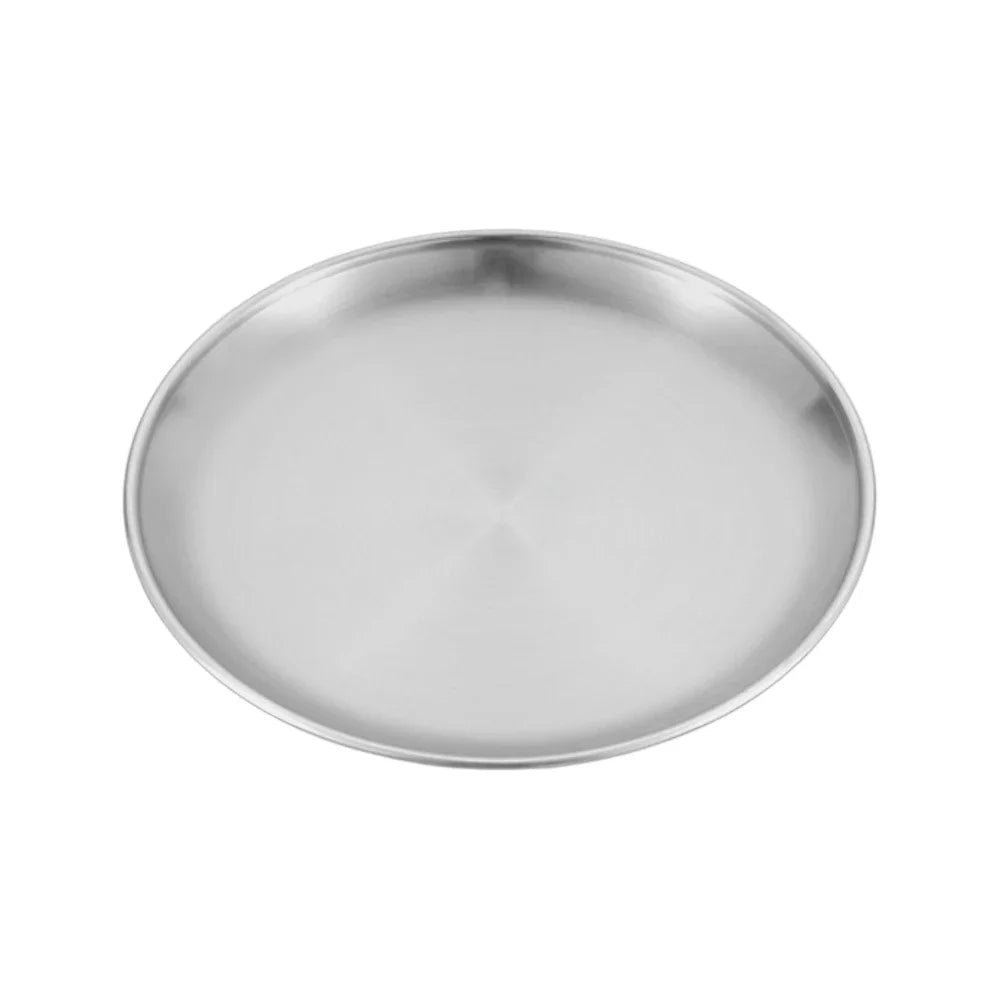 Stainless Steel Plates Korean Style Grilled Meat Plates BBQ Meat Plate Vegetable Fruit Storage Tray Picnic Dishes Cookware Oasis Select