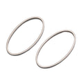 10Pcs Stainless Steel Oval Shape Charms Ring Frame Bezel For DIY Earrings Pendant Jewelry Making Supplies Accessories Findings Oasis Select Steel 9x16mm