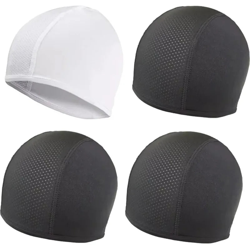 2/4/6pcs Motorcycle Helmet Inner Cap Hat Quick Dry Breathable Hat Racing Cap Under Helmet Beanie Cap Motocross Motor Helmet Hat Oasis Select 4pcs Mix 1