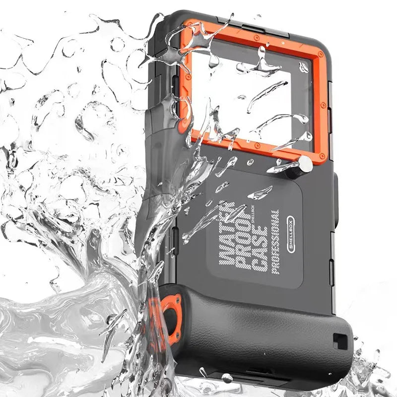 15M Professional Diving Phone Case For iPhone 16 15 14 13 12 Pro Max Underwater Taking Waterproof Cases Cover For Samsung Huawei Oasis Select B