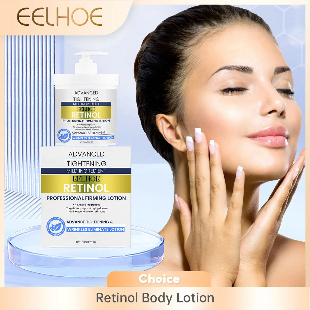 EELHOE Retinol Body Lotion Skin Tightening Elasticity Improve Sagging Moisturizing Nourishing Skin Smooth Repair Skin Care Cream Oasis Select