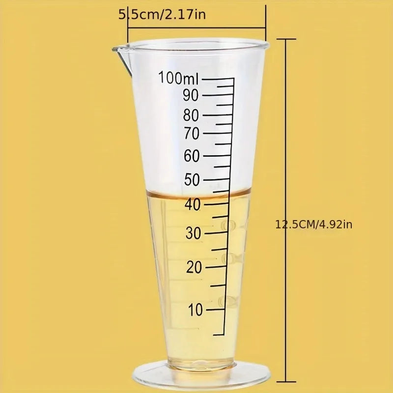 100ml Food-Grade Plastic Measuring Cup,Food-Grade Plastic with Scale BPA-Free,Small Kitchen Liquid Measuring Tool for Restaurant Oasis Select