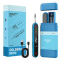 8-15W Type-C Digital Electric Soldering Iron Kit Intelligent Adjustable Temperature Fast Heating Mini Solder Irons Repair Tool Oasis Select blue
