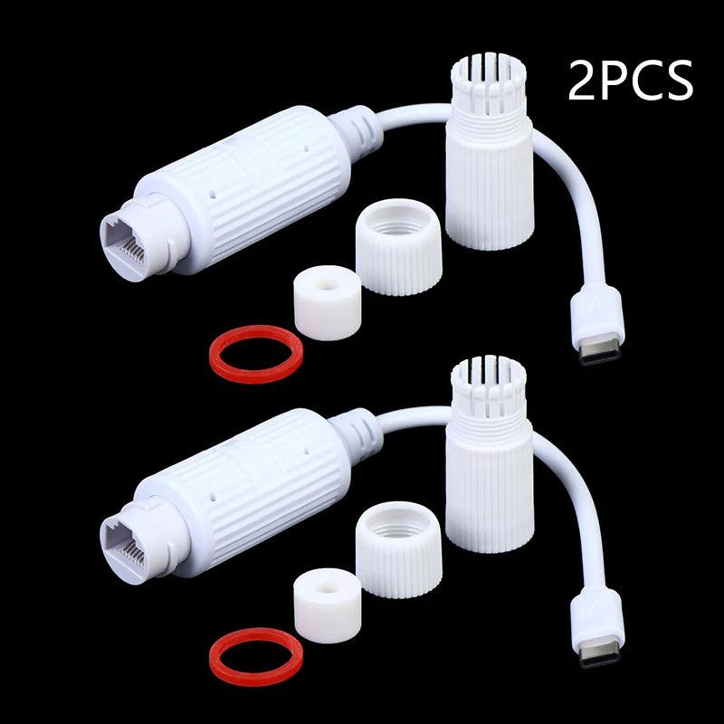 1/2/3Pcs 48V POE Extender/Repeater Waterproof Extension POE Injector Adapter RJ45 Port Output 5V/2A IEEE 802.3af/802.3at Oasis Select 2PCS