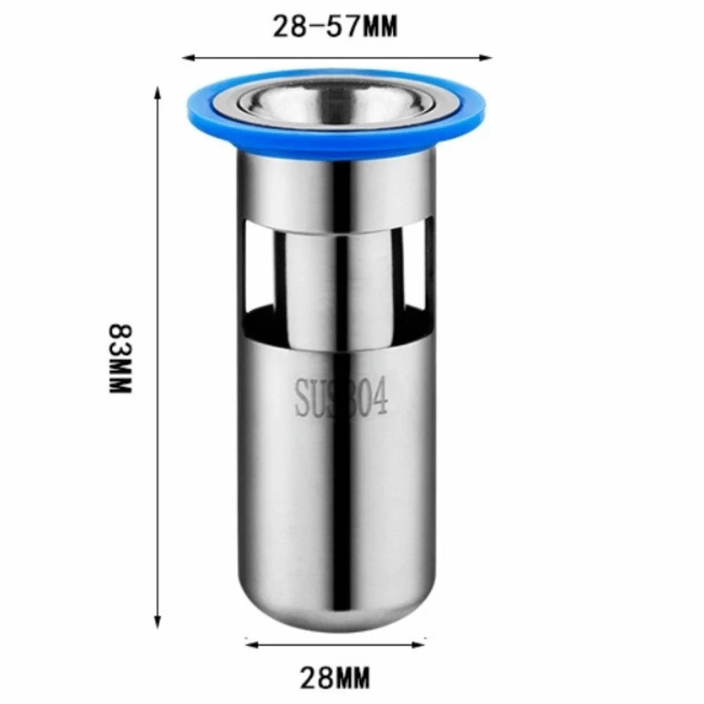 New Stainless Steel Floor Drain Core Insect Proof U-type Bathroom Sewer Drain Deodorant Sealed Floor Drain Home Oasis Select 5