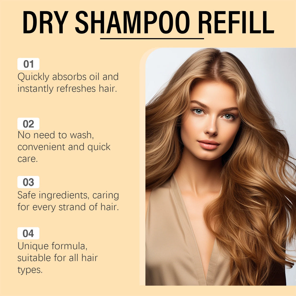 Organic Dry Shampoo Powder Refill for Hair Lazy Shampoo Oil Control Instant Increase Hair Volume Nourishing Dry Shampoo Powder Oasis Select