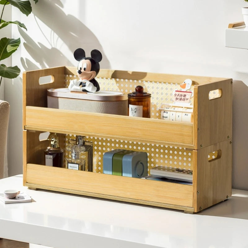 Storage basket Household imitation rattan woven storage box Grid cabinet Storage box Wardrobe Clothes sundries storage box Oasis Select