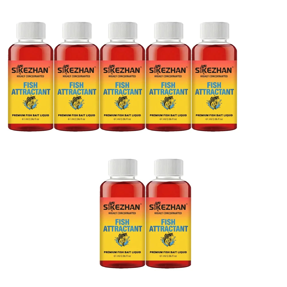 Fast Acting Red Worm Liquid Fish Attractant Concentrated Scent Additive Bait Flavor Lure Enhancer For All Freshwater Carp Bass Oasis Select 7pcs