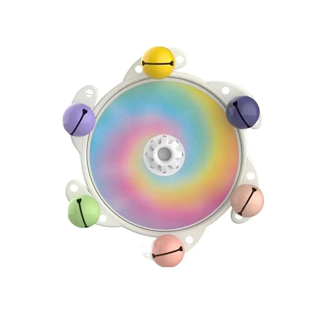 Parrot Rotating Chew Toy – Spinner Wheel with Bells & Ball Bird Cage Toy Oasis Select A