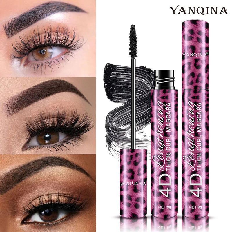 YANQINA 4D Mascara & Liquid Eyeliner Set – Waterproof 2Pcs