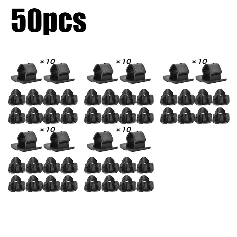 10/30/60pcs Car Bonnet Engine Hood Sound Deadener Insulation Clips For VW Lupo Passat Phaeton Scirocco Tiguan Holding Rivet Oasis Select 50pcs