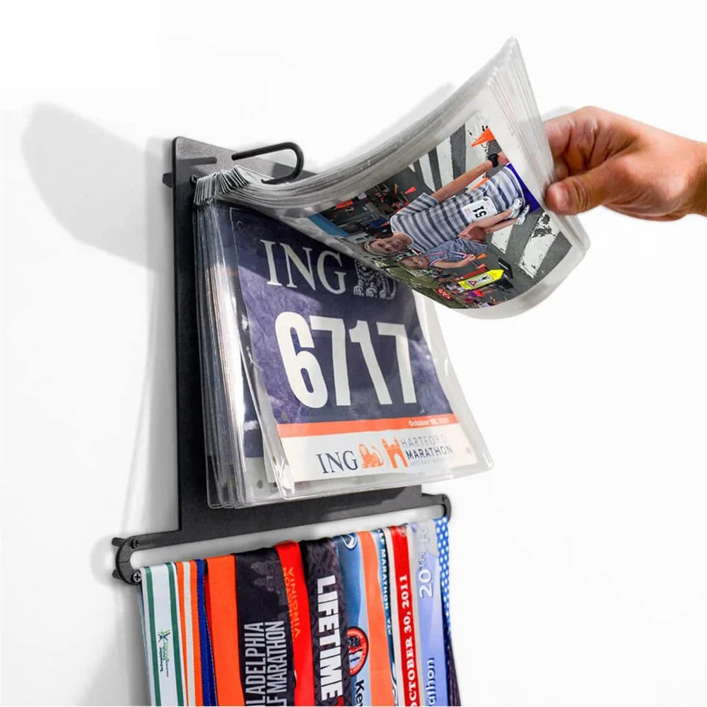 4 Styles Medal Hanger Race Medals Holder With Race Ribbon Sport Medal Display Rack Wall Hang Decoration Marathon Gymnasts Oasis Select